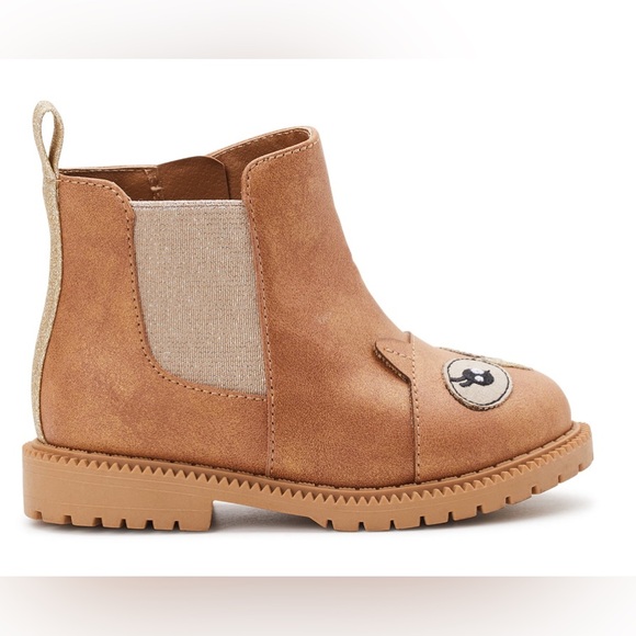 Wonder Nation Baby Girl Owl Chelsea Boot - Picture 2 of 5